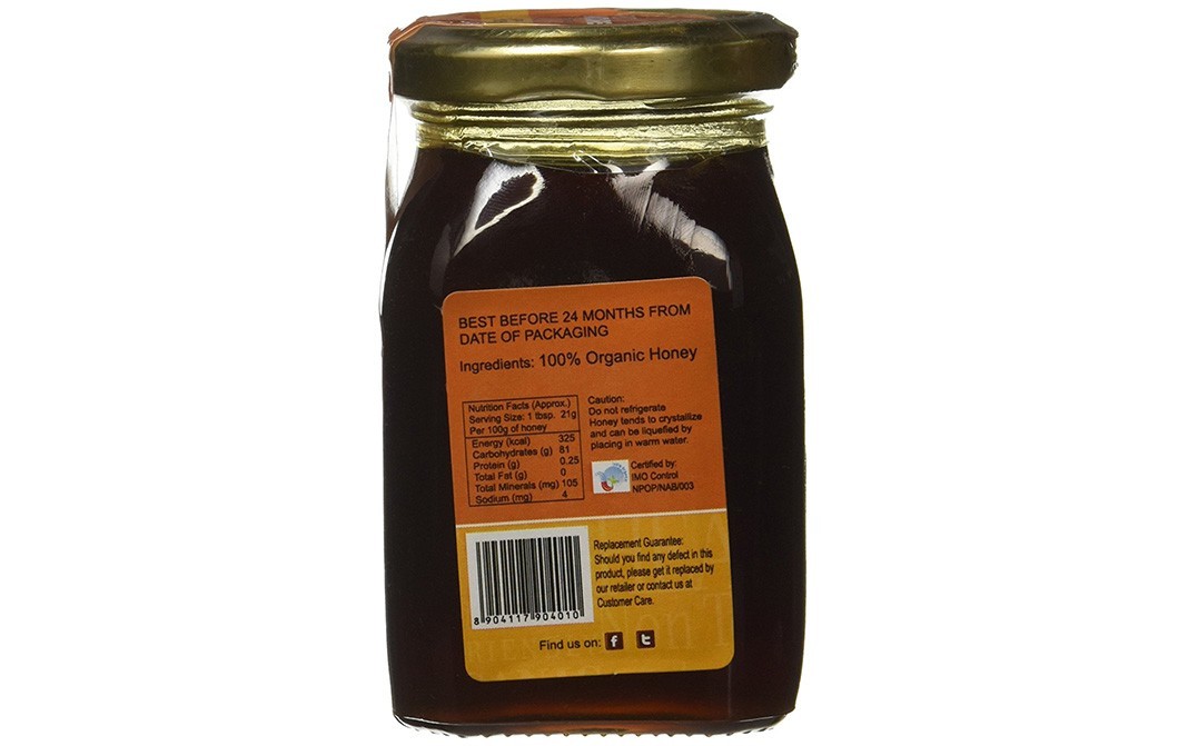 Pro Nature Organic Honey    Glass Jar  250 grams